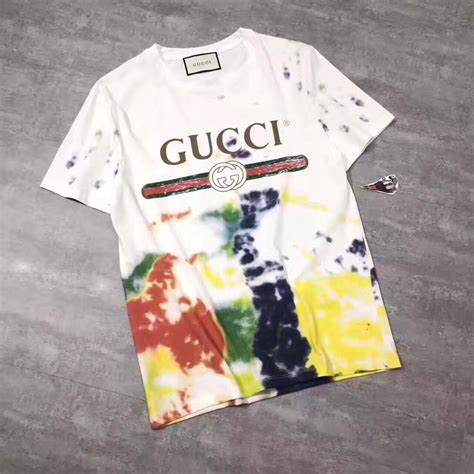 gucci tie dye t shirt replica|gucci inspired shirt.